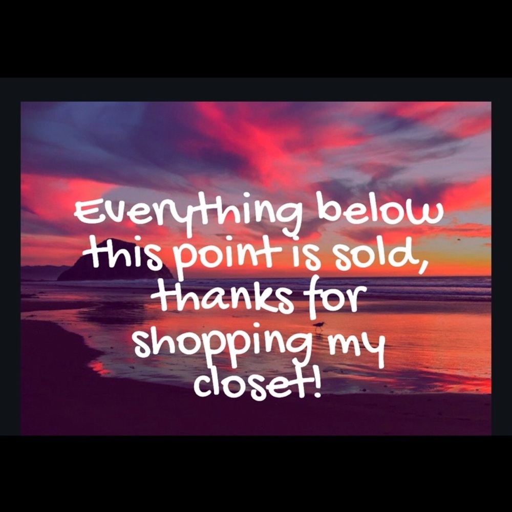 Everything below is SOLD